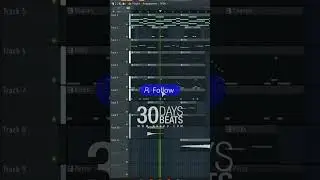 Day 26 of 30 of sharing simple yet effective beats! 🎹🎵🎼 #30days30beats #electronicmusic #flstudio