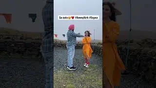Cute Moment 😍 from the sets of #supna #ammyvirk #btsshorts #panjpaanimusic #ytshort #layers