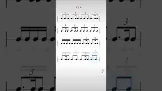 A dotted triplet rhythm exercise!