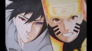 How to Paint Uzumaki Naruto and Uchıha Sasuke