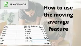 How to create a moving average in LibreOffice Calc