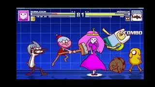 mugen bubblegum & finn vs mordecai & rigby mugen Requested 10!