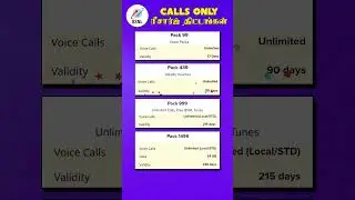 BSNL Unlimited Calling Plan 2024 💥 Tamil | Best Voice Call Recharge!