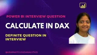 Filter Functions in Power BI DAX | CALCULATE | Power BI for Beginners | @learnatcloudanalytics