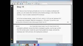 Adobe Illustrator creating identity design package (logo, business card, anvelope..) part 8