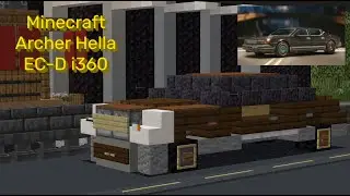 Minecraft build Cyberpunk 2077 vehicle - Archer Hella EC-D i360