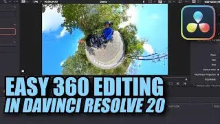 Save LOTS of time editing: Reframe your 360 camera footage INSIDE Davinci Resolve 20 in MINUTES!