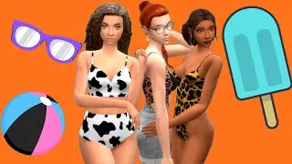 🍹 HOT Maxis Match Swimwear Lookbook | The Sims 4 | Swimsuit Haul Links 🌴