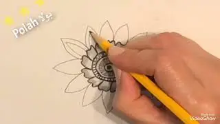 رسم زخرفة مانديلا للمبتدئين من غير قياسات How to draw MANDALA for beginners