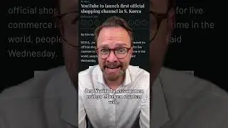 eicker.TV - #LiveCommerce: #YouTube wird wohl einen #ShoppingKanal in #Südkorea starten.