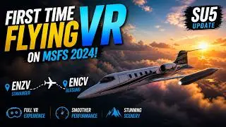 First VR Flight on SU5 | MSFS 2024 | ENZV to ENCN | How Good Is It?