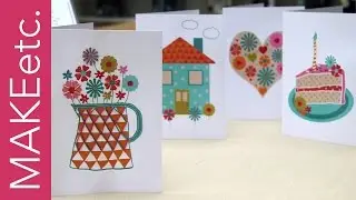 Hand-Stitched Greeting Card - a personalised card for any special occasion
