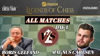 Magnus beays Gelfand in Just 3 Games | Magnus vs Gelfand Legends of chess All games day 4