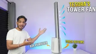 Tesora's Aero Stream tower bladeless Fan Review ⚡ best tower fan in india 2024 🔥
