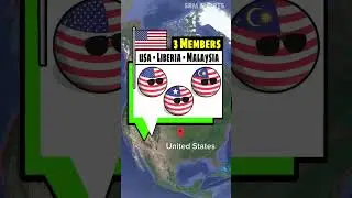 Group Of Similar CountryBalls From Different Countries #countrys #map #world #shorts
