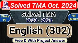 NIOS Class 12 English Solved TMA 2023-24