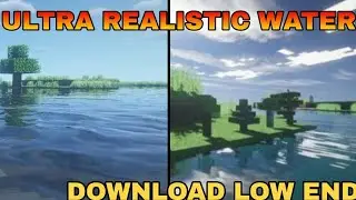 Minecraft shader download ! ultra realistic water shader download no lag ! low end device !.......