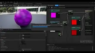 UE5 Blueprints Tutorial 021-3 Nodes: Material Parameter Collection, Append, Multiply