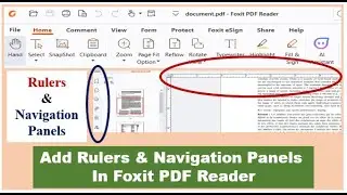 Rulers & Navigation Panels | Foxit PDF Reader | How to Add Rulers & Navigation Panels in Foxit PDF?