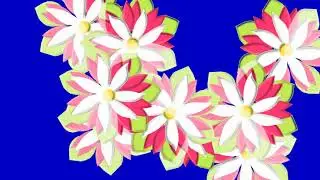 beautiful mouving flowers effects 4K random effect green screen part 02