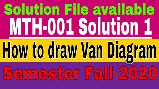 MTH 001 Assignment 1 | idea solution | semester Fall 2020 \ by Zaheer Ul Islam Shahin