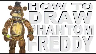 How to draw Phantom Freddy (FNaF)