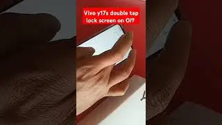 Vivo Y17s Double tap lock screen on Off
