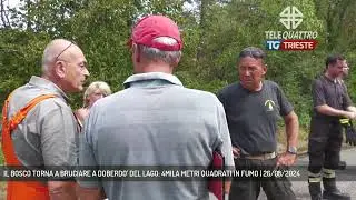 IL BOSCO TORNA A BRUCIARE A DOBERDO' DEL LAGO: 4MILA METRI QUADRATI IN FUMO | 26/08/2024
