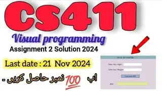 cs411 assignment 2 solution 2024 ||| 