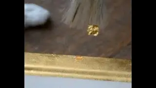 Наложение заплатки при золочении.