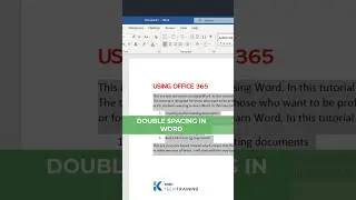 Double Spacing in Word 
