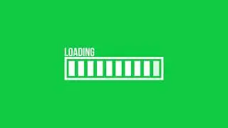 Loading Bar Animation | Green screen