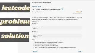 LeetCode : find the duplicate number in the given array: Floyd tortoise and hare solution