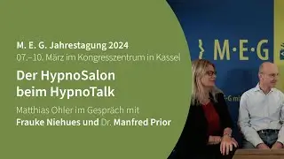 Der HypnoSalon beim HypnoTalk. Frauke Niehues und Manfred Prior beim #HypnoTalk