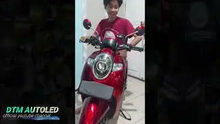 scoopy fi pasang biled turbo se, blackchroome dan sakelar vixion