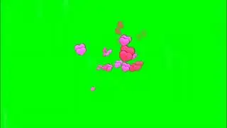 #41 | Double Heart Sparkles | Green Screen | T G S A