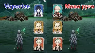 F2P C0 Arlecchino Mono pyro Vs Vaporize [Genshin Impact]
