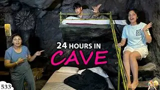 LIVING IN CAVE for 24 Hrs | Family Travel Vlog | Aayu and Pihu Show
