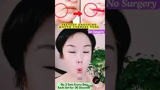 Prevent Drooping Mouth Corners Yoga | No surgery #antiaging #yoga #facialyoga  #facelift #shorts