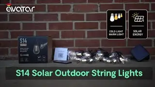 Solar Patio Lights String Creative DIY Mode & Brighter Effect