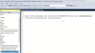 Vídeo Aula - SQLServer - Criar Chave Estrangeira na Tabela