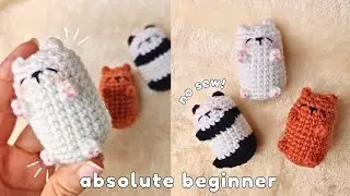 No Magic Ring Crochet Cute Bears🐼|Absolute Beginner Crochet Tutorial✨