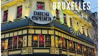 Brussels BelgiumChristmas2023Bruxelles 4k video