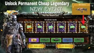 How To Unlock / Get Permanent Legendary QXR Fossil Fire weapon Pick Your Reward Card Event Codm 2024