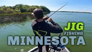 JIG FISHING MINNESOTA SWAMP LAKES! (Reeds, Docks, Wood)