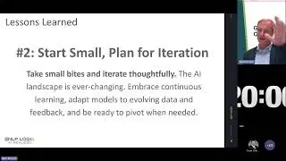 Lessons Learned 2 - Start Small, Plan for Iteration