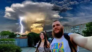 Долгожданная Гроза ⚡️ Жара +40 🔥 Попали Под Сильный Ливень в Днепре ⛈️