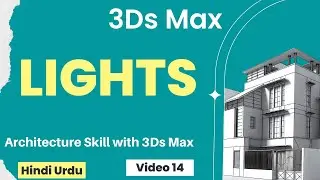 How to add standard lighting 3Ds Max video 14 | direct light | Omni Light etc