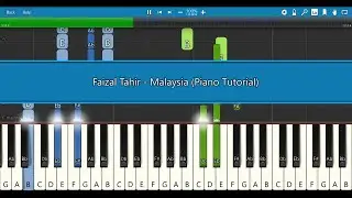 Faizal Tahir - Malaysia 🇲🇾 (Piano Tutorial)