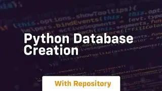 python database creation